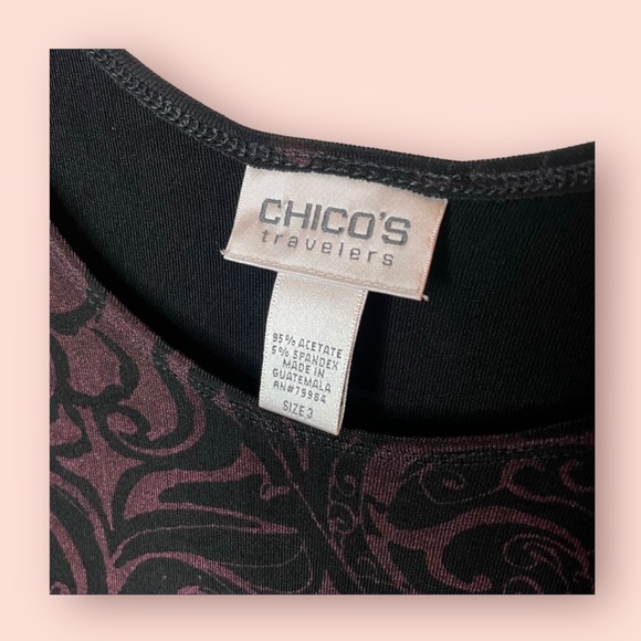 Chicos Travelers Sleeveless Top - Picture 6 of 7